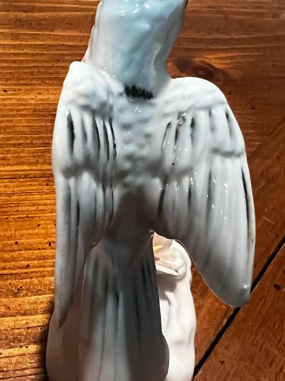 Vtg Ardalt Lenwile Bluebird Bird Figurine Verithin Porcelain Small Japan Flower